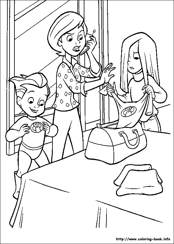 The Incredibles coloring picture